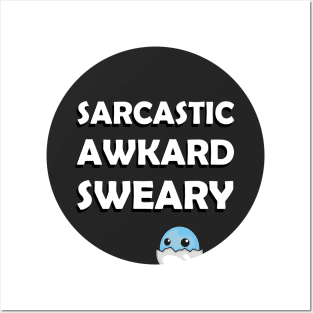 sarcastic awkward sweary Posters and Art